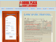 Tablet Screenshot of boholplazaresort.com
